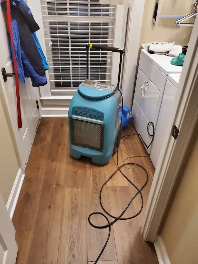 Commercial dehumidifier deployed for Flood Damage Cleanup in Beaumont